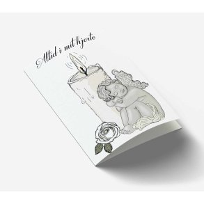 Mouse & Pen -  Altid i mit hjerte lille  A7 Kort