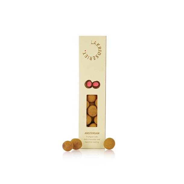 Lakridseriet - Amsterdam hindb�rvingummi m. m�rk chokolade og lakrids ca. 170g
