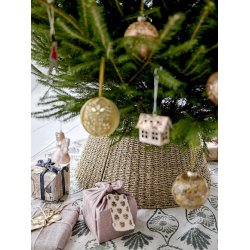 Bloomingville - Aneva julepynt - ophng, Guld, Glas 