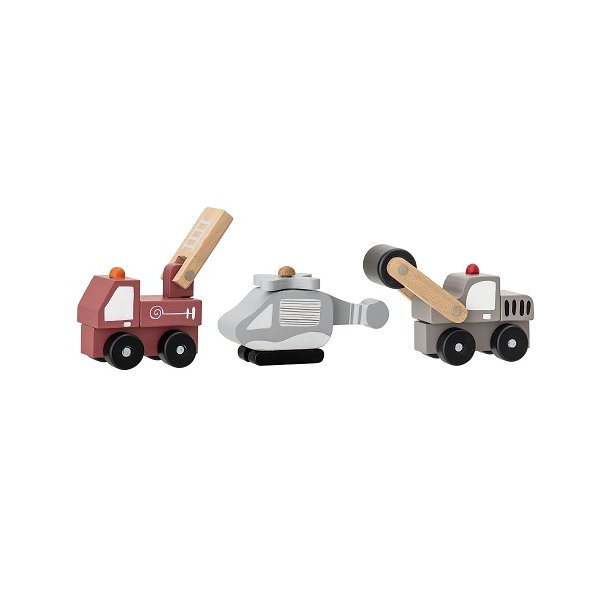 Bloomingville MINI Ariston Legetjsbil - 8/12/13 cm - MDF - Gr