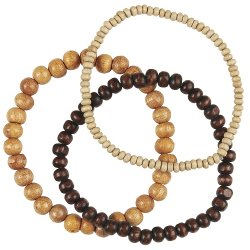  Ib Laursen Armbnd med trperler p elastik, 3 ass., 1 stk.