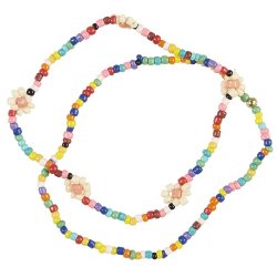 Ib Laursen Armbnd med glasperler, multifarvet, 2 ass., 1 stk.