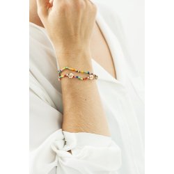 Ib Laursen Armbnd med glasperler, multifarvet, 2 ass., 1 stk.