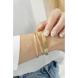 Ib Laursen Armbnd messing guldbelagt Mynte