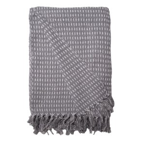 Au Maison  - Plaid, Lige Linjer-Midnat Bl, 130x180 cm