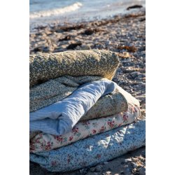 Au Maison Quilt Ethnic, stvet bl - hvid, 140x180 cm