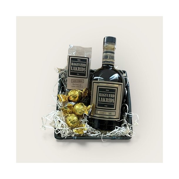 Bagsv�rd Lakrids gavekurv med lik�r, lakridsst�nger og chokolade