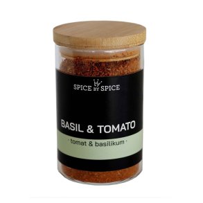 Spice By Spice - Basilikum og tomat - Glas med bambuslg