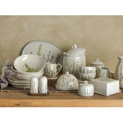 Bloomingville Bea Krukke m/Lg, Natur, Stentj 20,5 cm