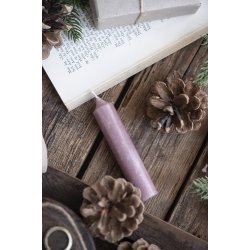 Ib Laursen rustikke bedelys gammelrosa - 1 stk