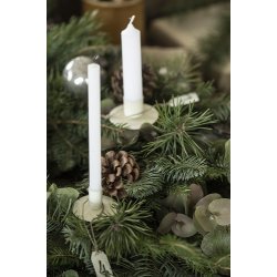 Ib Laursen Bedelys Hvid Rustik 1 stk.