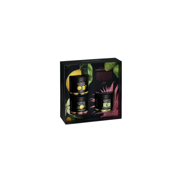 Lakrids by Blow - BLACK BOX - 3 x small - sour strawberry, Lmon, Pink Pineapple