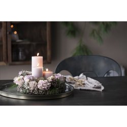 Ib Laursen Bloklys rosa malva :6 H:10