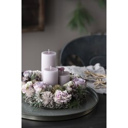 Ib Laursen Bloklys rosa malva :6 H:10