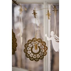 Ib Laursen Blomst i udstanset messing til ophng 3 ass., 1 stk.