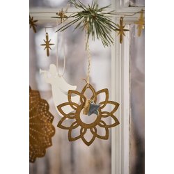 Ib Laursen Blomst i udstanset messing til ophng 3 ass., 1 stk.