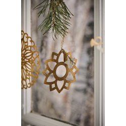 Ib Laursen Blomst i udstanset messing til ophng 3 ass., 1 stk.