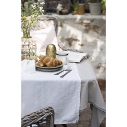 IB Laursen Bordlber Freja hr/bomuld butter cream 50x150cm.