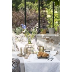 IB Laursen Bordlber Freja hr/bomuld butter cream 50x150cm.