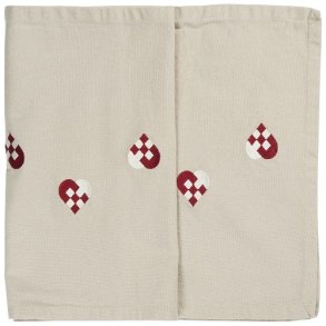 Ib Laursen Bordlber Tradition med flettede hjerter hrfarvet 30x160cm.