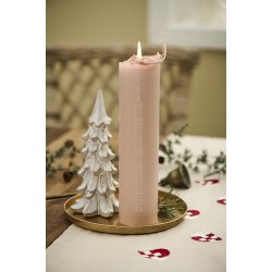 Ib Laursen Bordlber Tradition med flettede hjerter hrfarvet 30x160cm.