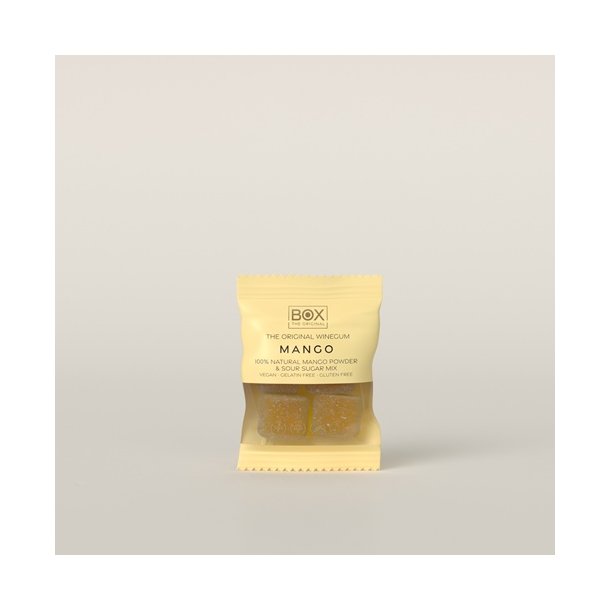 Box The Original - JUST THE WINEGUM - MANGO FLOWPACK- 100 % VEGAN 10g
