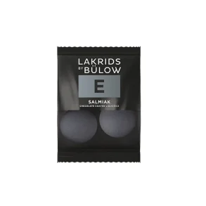 Lakrids by B�low - Mini E - lakrids med hvid chokolade og salmiak (2 stk i posen.)