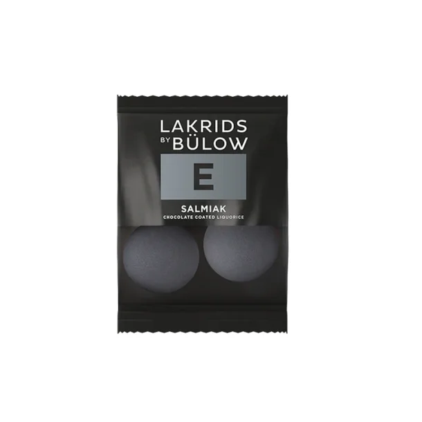 Lakrids by B�low - Mini E - lakrids med hvid chokolade og salmiak (2 stk i posen.)
