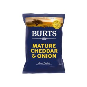 Burts - Cheddar & Spring Onion 40g  - Bedst fr 26/12