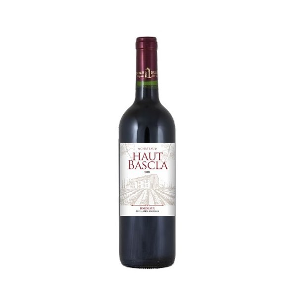 Ch�teau Haut-Bascla AOC Bordeaux r�dvin 2021 � 75 cl
