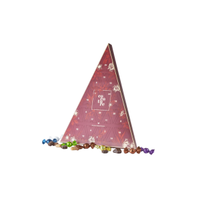 FORUDBESTILLING Cocoture kalender r�d, 270g mix � chokoladekugler & marcipan