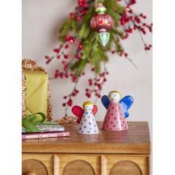 Bloomingville Caramella Deko, Rosa, Engel, Stentj, st af 2