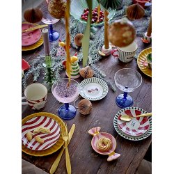 Bloomingville - Caramella Lysestage, Rosa, Stentj st af 3 stk.