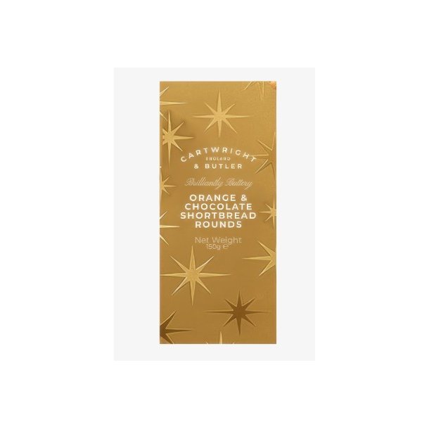 Cartwright &amp; Butler Chocolate Orange Shortbread i �ske - 150g