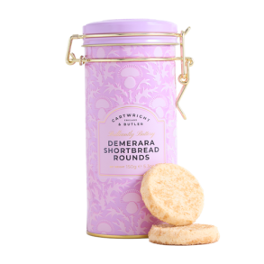 Cartwright & Butler Demerara shortbread tin 150g 