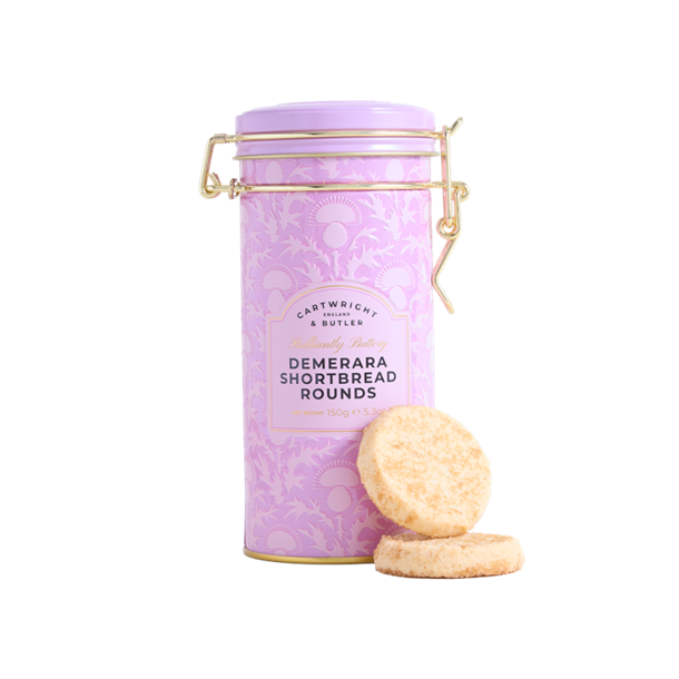 Cartwright &amp; Butler Demerara shortbread tin 150g 