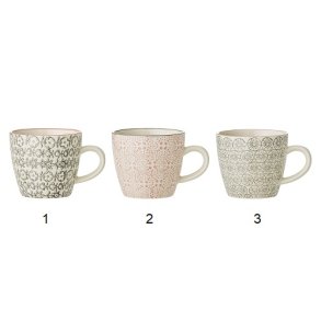 Bloomingville Cecilie Kop med hank Rosa Stentj 7,5 x H7,5 cm. 1 stk.