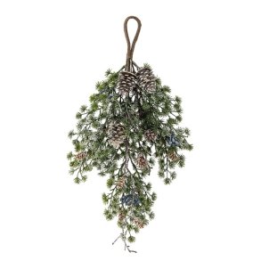 Bloomingville - Cedar Deko, Grn, Kunstige Blomster drdekoration