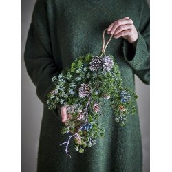 Bloomingville - Cedar Deko, Grn, Kunstige Blomster drdekoration