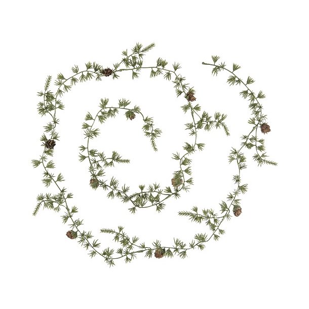 Ib Laursen Cederranke kunstig med kogler 180 cm