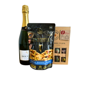 Champagne, chokolade og snacks til FARS DAG