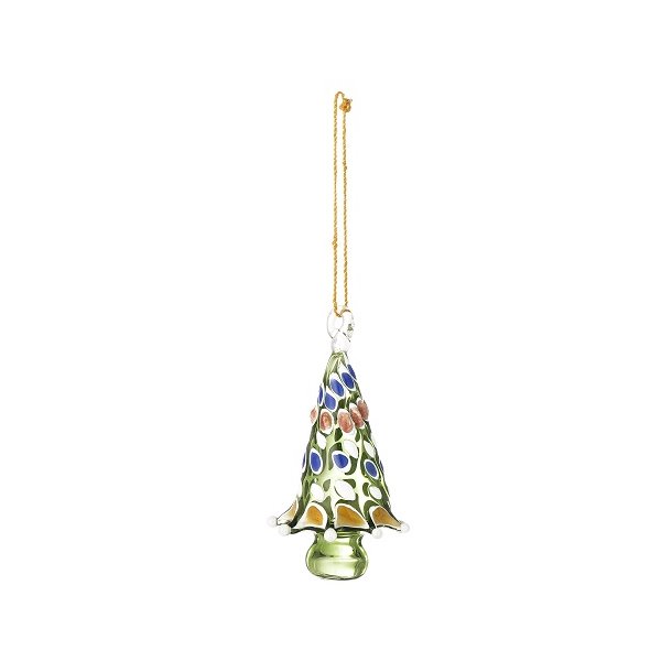 Bloomingville Cherlyn Ornament, Grn, Glas, 7,5cm.