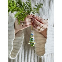 Bloomingville Cherlyn Ornament, Grn, Glas, 7,5cm.