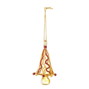 Bloomingville Cherlyn Ornament, gul, Glas, 7,5cm.