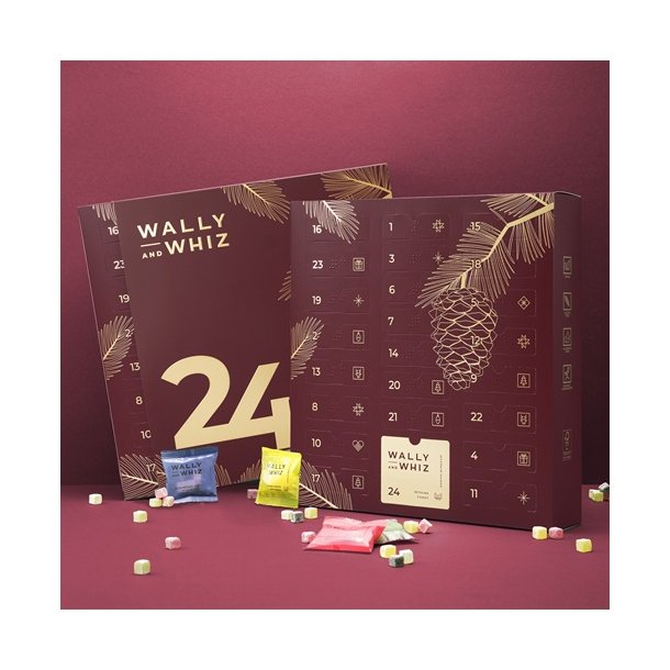 FORUDBESTILLING Wally and Whiz Gourmet Julekalender 2025 - RD -  373g vingummi