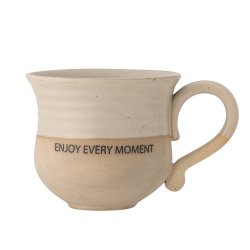 Bloomingville Claire Kop, lysebrun/lysegr, Stentj