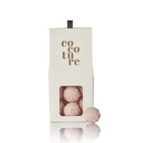 Cocoture - 100g lyserde champagnetrfler i hvid Cocoture dragbox