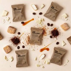 The Mallows -COFFEE &amp; CARAMEL FLOWPACKS � SKUMFIDUS MED KAFFE &amp; KARAMEL 1 STK. 5g