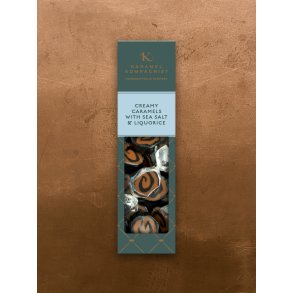 Karamel Kompagniet -  Bld flde karamel med lakrids og havsalt - 138g