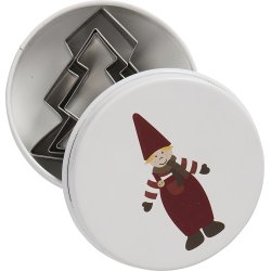 Ib Laursen Dse med 3 juletr-kageudstikkere, nisse p lget